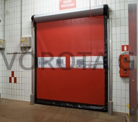 Противопожарные ворота Alutech красные 2400х3000