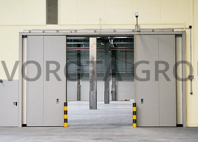 Противопожарные ворота Alutech откатные 3100х2600