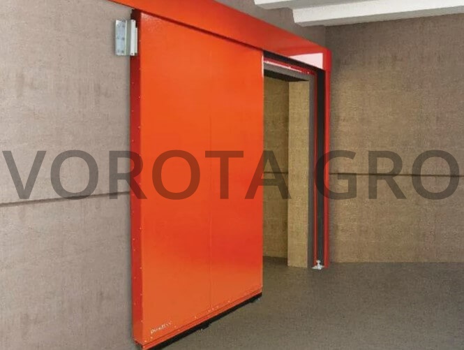 Противопожарные ворота Doorhan оранжевые 3000х2400