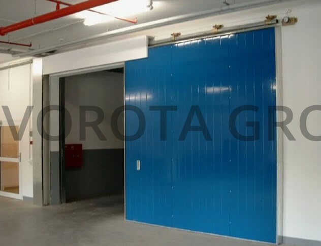 Противопожарные ворота Doorhan синие 2500х2900